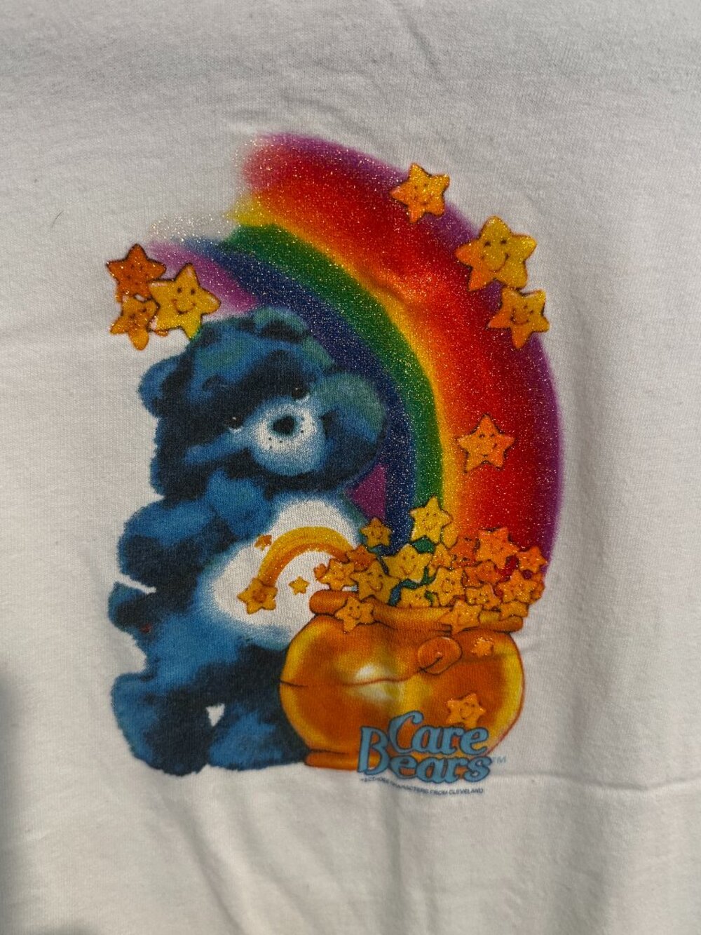 Vintage Care Bears Baby Tee Size XL